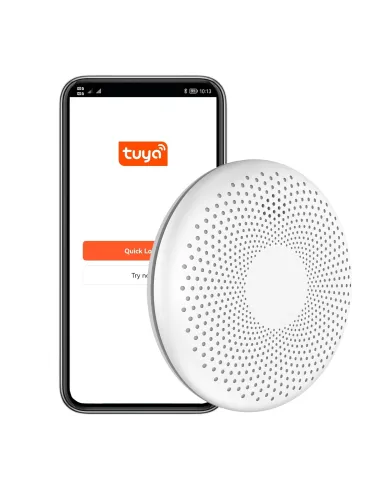 Détecteur fumée et CO Wi‑Fi Tuya Smart Life | Batterie 10 ans, EN 14604 et EN 50291
