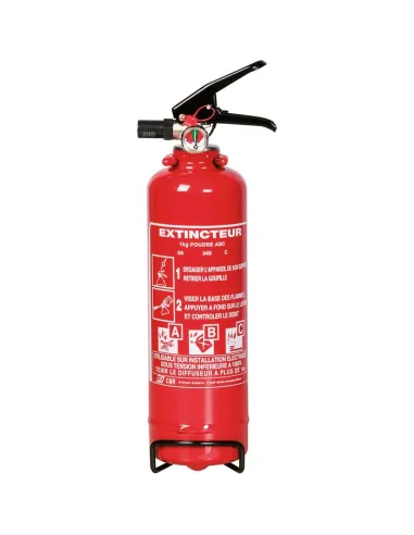 Extincteur à poudre ROT FLY 1 kg ABC | Pression permanente, NF EN 3-7